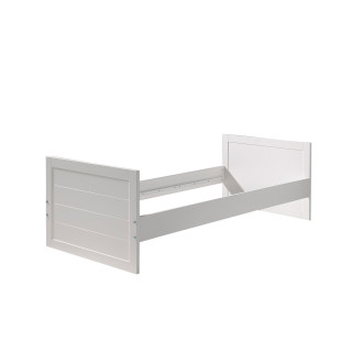Côtés pour lit bébé transformable ALCESTE - Pin massif, blanc