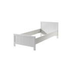 Lit ALCESTE 90 x 200 cm - Pin massif, blanc