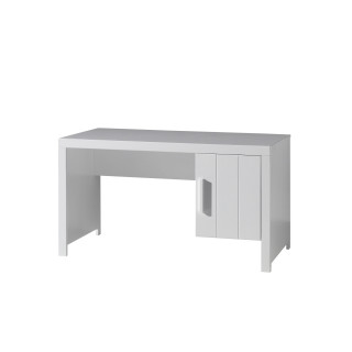Bureau ALCESTE - Pin massif, blanc