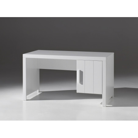 Bureau ALCESTE - Pin massif, blanc