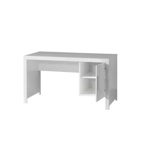 Bureau ALCESTE - Pin massif, blanc