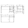 Bureau ALCESTE - Pin massif, blanc