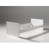 Lit évolutif ALCESTE 90 x 200 cm - Pin massif, blanc