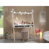 Bureau tipi SATSUKI - Pin massif, blanc