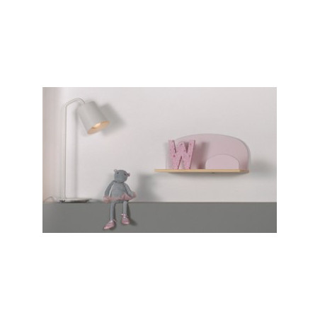 Étagère murale (45cm) SATSUKI - Pin massif, rose