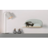 Étagère murale (45cm) cool SATSUKI - Pin massif, gris