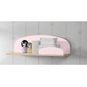 Étagère murale (65cm) SATSUKI - Pin massif, rose