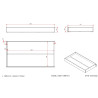 Tiroir pour kitd7014 SATSUKI - MDF, blanc