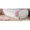 Lit gigogne SATSUKI 90 x 190 cm - Pin massif, blanc