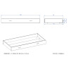 Lit gigogne SATSUKI 90 x 190 cm - Pin massif, blanc