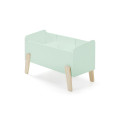 Coffre à jouets mint SATSUKI - Pin massif, menthe verte