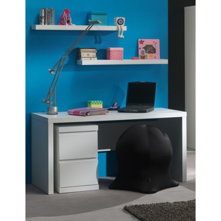 Bureau DOROTHY - MDF, blanc
