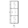 Armoire 3 portes DOROTHY - MDF, blanc