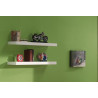 Étagère murale (2 pcs) DOROTHY - MDF, blanc