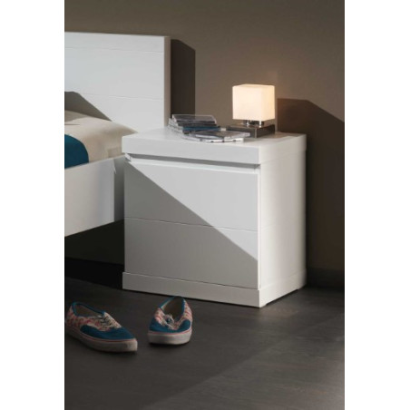 Chevet DOROTHY - MDF, blanc