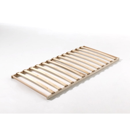 Sommier cadre 13 lattes AGNAN 90 x 200 cm - Bois massif