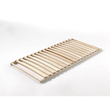 Sommier cadre 17 lattes AGNAN 90 x 200 cm - Bois massif