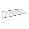 Sommier cadre 17 lattes AGNAN 90 x 200 cm - Bois massif