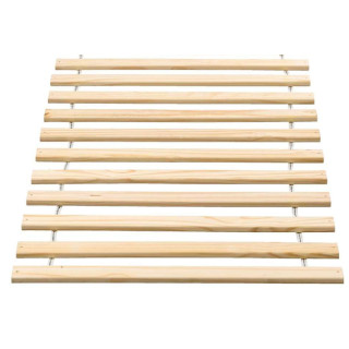 Sommier roulant 16 lattes AGNAN 90 x 200 cm - Bois massif