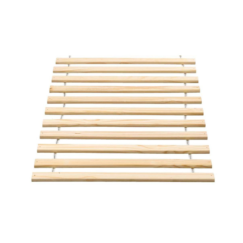 Sommier roulant 16 lattes AGNAN 90 x 200 cm - Bois massif