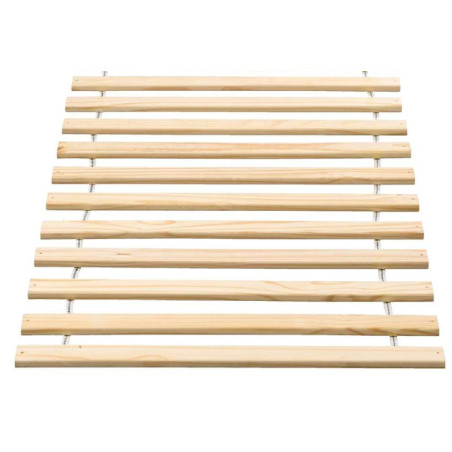 Sommier roulant 16 lattes AGNAN 90 x 200 cm - Bois massif
