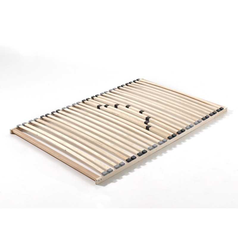 Sommier cadre 26 lattes AGNAN 120 x 200 cm - Bois massif