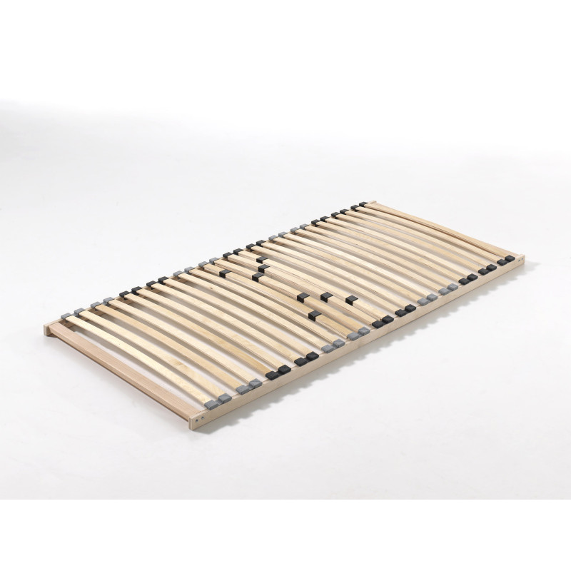 Sommier cadre 26 lattes AGNAN 90 x 200 cm - Bois massif