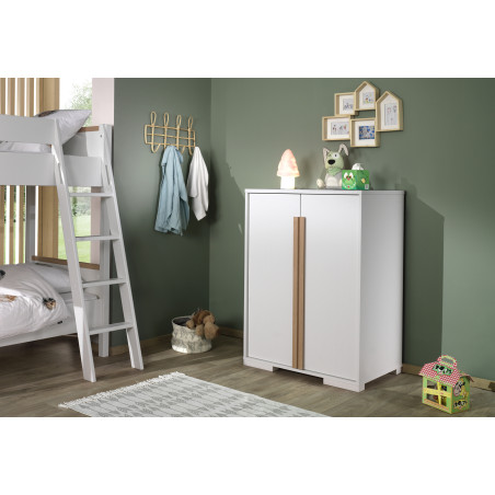 Armoire 2 portes pour ldhs9014 BERT - Panneaux de particules, blanc