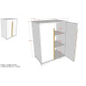 Armoire 2 portes pour ldhs9014 BERT - Panneaux de particules, blanc