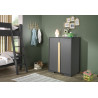 Armoire 2 portes pour ldhs9080 BERT - Panneaux de particules, anthracite