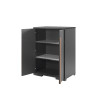 Armoire 2 portes pour ldhs9080 BERT - Panneaux de particules, anthracite