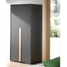 Armoire 2 portes BERT - Panneaux de particules, anthracite