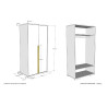 Armoire 2 portes BERT - Panneaux de particules, anthracite
