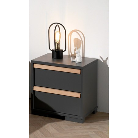 Chevet BERT - Panneaux de particules, anthracite