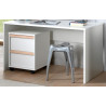 Caisson de bureau BERT - Panneaux de particules, blanc