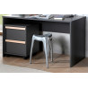 Caisson de bureau BERT - Panneaux de particules, anthracite