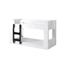 Lit superposé SOSUKE 90 x 200 cm - MDF, blanc