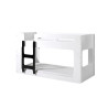 Lit superposé SOSUKE 90 x 200 cm - MDF, blanc