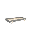 Lit smiley GEPPETTO 90 x 200 cm - Pin massif, gris