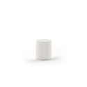 Pouf bouclé SHEETA - 100% Polyester, blanc