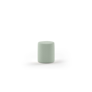 Pouf bouclé SHEETA - 100% Polyester, vert olive