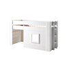 Lit mi-hauteur ERNEST 90 x 200 cm - MDF, blanc