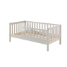 Lit junior (70) TOBIAS 70 x 140 cm - Pin massif, blanc
