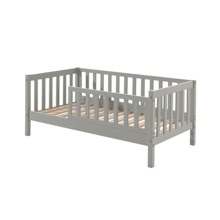 Lit junior (70) TOBIAS 70 x 140 cm - Pin massif, gris
