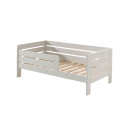 Lit junior (71) TOBIAS 70 x 140 cm - Pin massif, blanc