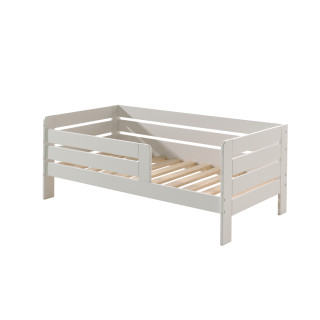 Lit junior (71) TOBIAS 70 x 140 cm - Pin massif, blanc