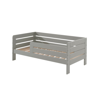Lit junior (71) TOBIAS 70 x 140 cm - Pin massif, gris