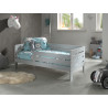 Lit junior (71) TOBIAS 70 x 140 cm - Pin massif, gris