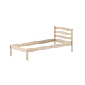 Lit CAMILLE 90 x 200 cm - Pin scandinave, nature