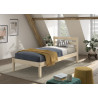 Lit CAMILLE 90 x 200 cm - Pin scandinave, nature